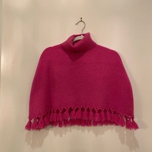 White + Warren Cashmere Turtleneck Poncho